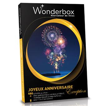 Wonderbox Coffret Joyeux Anniversaire Exception Coffret Cadeau Achat Prix Fnac