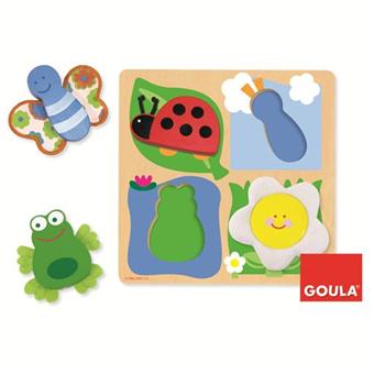 Goula Puzzle Campagne / Etoffe 4 pcs - 1