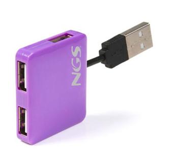 Ngs Micro Hub violet 4 ports USB 2.0