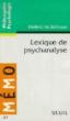 Lexique de psychanalyse - Frédéric De Scitivaux - (donnée non spécifiée)