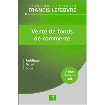 Vente de fonds de commerce