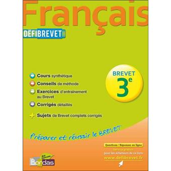 Defibrevet C M Exo Francais 3e Broche Pierre Le Gall Livre Tous Les Livres A La Fnac