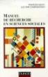 Manuel de recherches en sciences sociales - 1