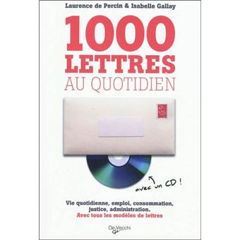 1000 lettres au quotidien Livre avec un CD Rom - Livre CD-ROM ...