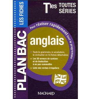 Plan Bac fiches Anglais toutes séries