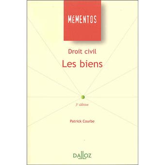 Droit civil, les biens