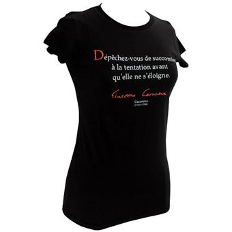 T Shirt Femme L Citation Noir Tentation Casanova Taille L Objet Derive Objet Derive Citation Achat Livre Fnac T Shirt Femme L Citation Noir Tentation Casanova Taille L Objet Derive Objet Derive Citation Achat Livre Fnac