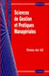 Sciences de gestion et pratiques managériales -  Collectif - broché