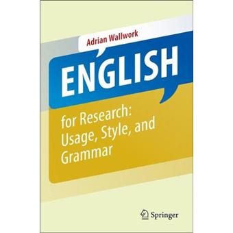 english for research grammar usage and style