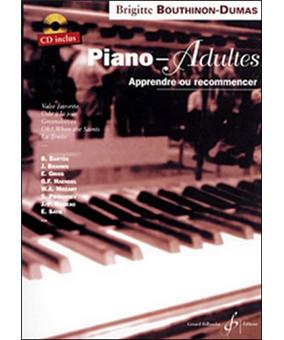 Piano-adultes Apprendre ou recommencer - Livre CD - Brigitte