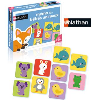 Memo Des Bebes Animaux Nathan Autre Jeu De Societe Achat Prix Fnac