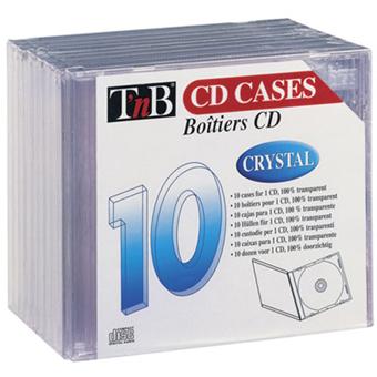 T'nB 10 boitiers CD crystal - Accessoire audio - Achat & prix