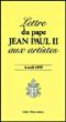Lettre du pape Jean-Paul II aux artistes -  Collectif - broché