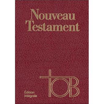 Nouveau testament tob cuir
