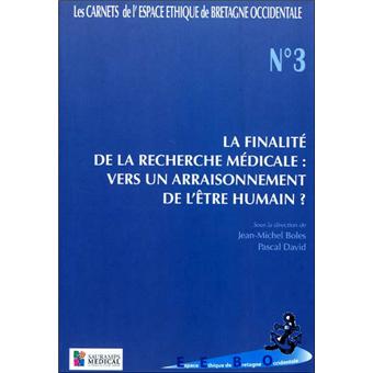 Carnets espace ethique soin bretagne occidentale n 3 spiritualite la finalite de