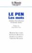 Le pen les mots analyse d'un discours d'extreme droite - 1