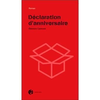 Declaration D Anniversaire Broche Eleonore Cannone Achat Livre Fnac