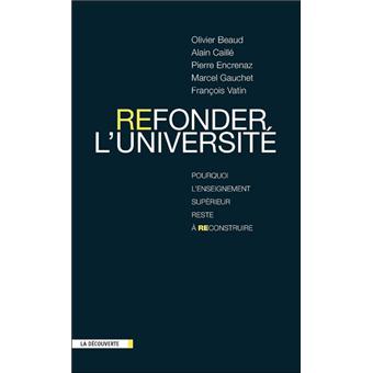 Refonder l'université