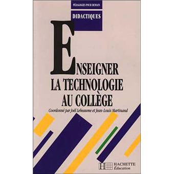Enseigner la technologie au collège  Achat Livre  fnac