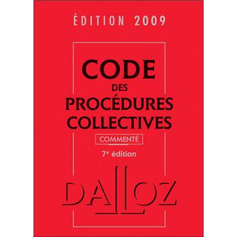 Code des procédures collectives commenté