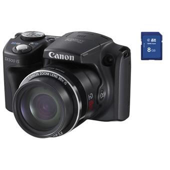 Pack Fnac : Canon PowerShot SX500 IS Noir + Etui + Carte Pack Fnac : Canon PowerShot SX500 IS Noir + Etui + Carte