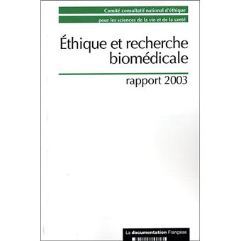 Ethique et recherche biomédicale