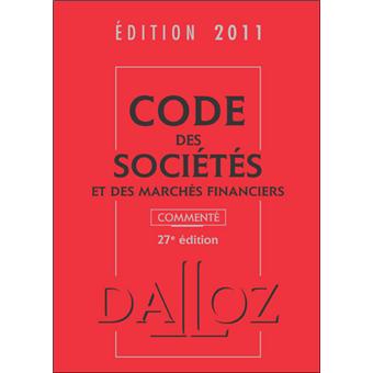 Code des sociétés et des marchés financiers commenté