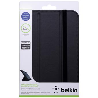Belkin F7P135vfC00 Tri Fold Housse noire avec support intégré pour tablette tactile Samsung