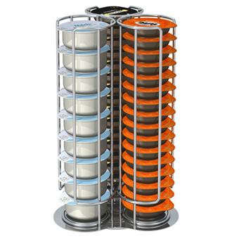 Tavolaswiss Porte-Capsules Rotatif Vertuo - 20 Capsules Nespresso En Acier Inox