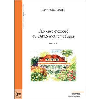 L'épreuve d'exposé au CAPES mathématiques - 1