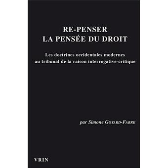 Repenser la pensée du droit