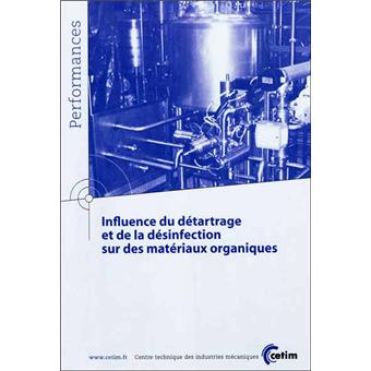 Influence du détartrage et de la désinfection sur des matériaux organiques - 1