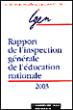 Rapport de l'inspection générale de l'éducation nationale