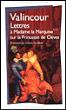 Lettres à Madame la Marquise *** sur le sujet de la Princesse de Clèves -  Valincour - Poche