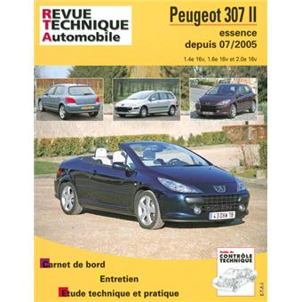 Revue technique automobile B714.5 Peugeot 307II+CC 07/05> essence 1,4/1,6/2,0