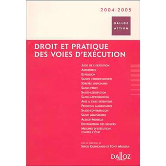 Droit et pratique des voies d'exécution