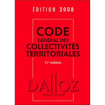 Code général des collectivités territoriales 2008