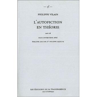 L'autofiction en théorie - 1