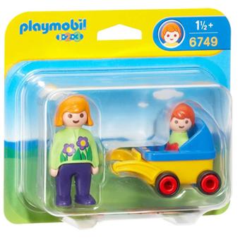 Playmobil 1 2 3 Maman Avec Bebe Et Poussette Playmobil Achat Prix Fnac