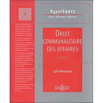 Droit communautaire des affaires