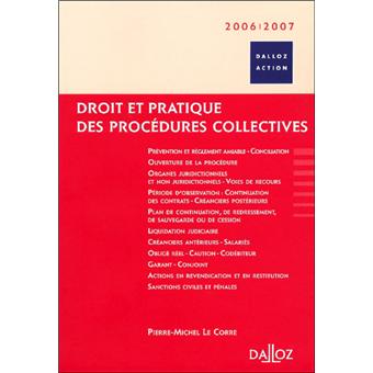 Droit et pratique des procédures collectives