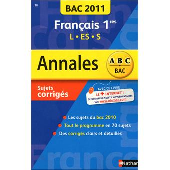 Annales Bac 2011 Francais 1res - 