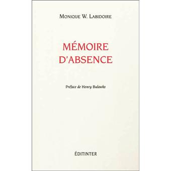 Mémoire d'absence - 1
