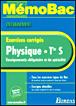 Exercices corrigés Physique Term S enseignement obligatoire et de spécialité