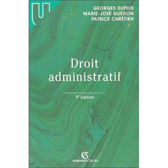 Droit administratif - broché - Georges Dupuis, Marie-José Guédon ...