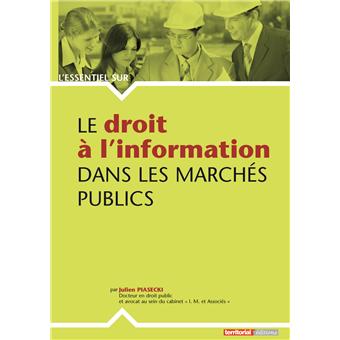 Le droit à l'information dans les marchés publics