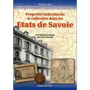 Propriété individuelle et collective dans les états de Savoie