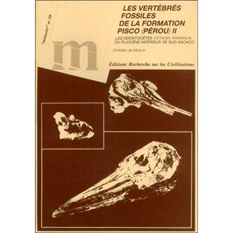 Afficher "Les Odontoc&egrave;tes, cetacea, mammalia, du Plioc&egrave;ne inf&eacute;rieur de sud-Sacaco"