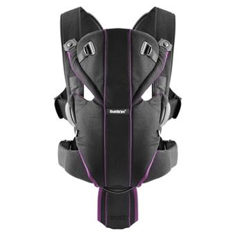 Porte Bebe Miracle BabyBjorn Coton Mix Noir Lila Achat prix fnac