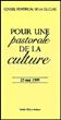 Pour une pastorale de la culture -  Collectif - broché